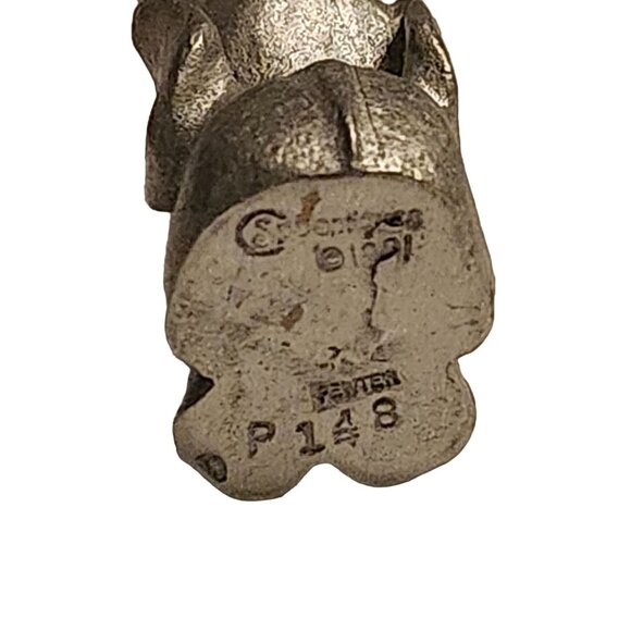 Spoontiques 1991 Miniature Pewter Elephant Figurine Holding Heart P148 - Picture 7 of 9